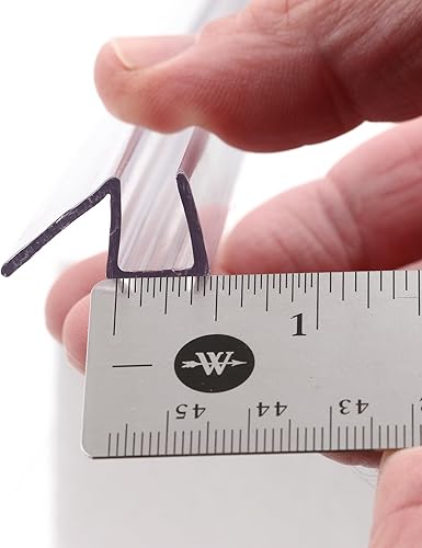 Miniatura 4 de Prime-Line M 6258 Junta inferior de la puerta de la ducha sin marco  detiene fugas de ducha y crea una barrera de agua 38 pulgadas x 36 pulgadas