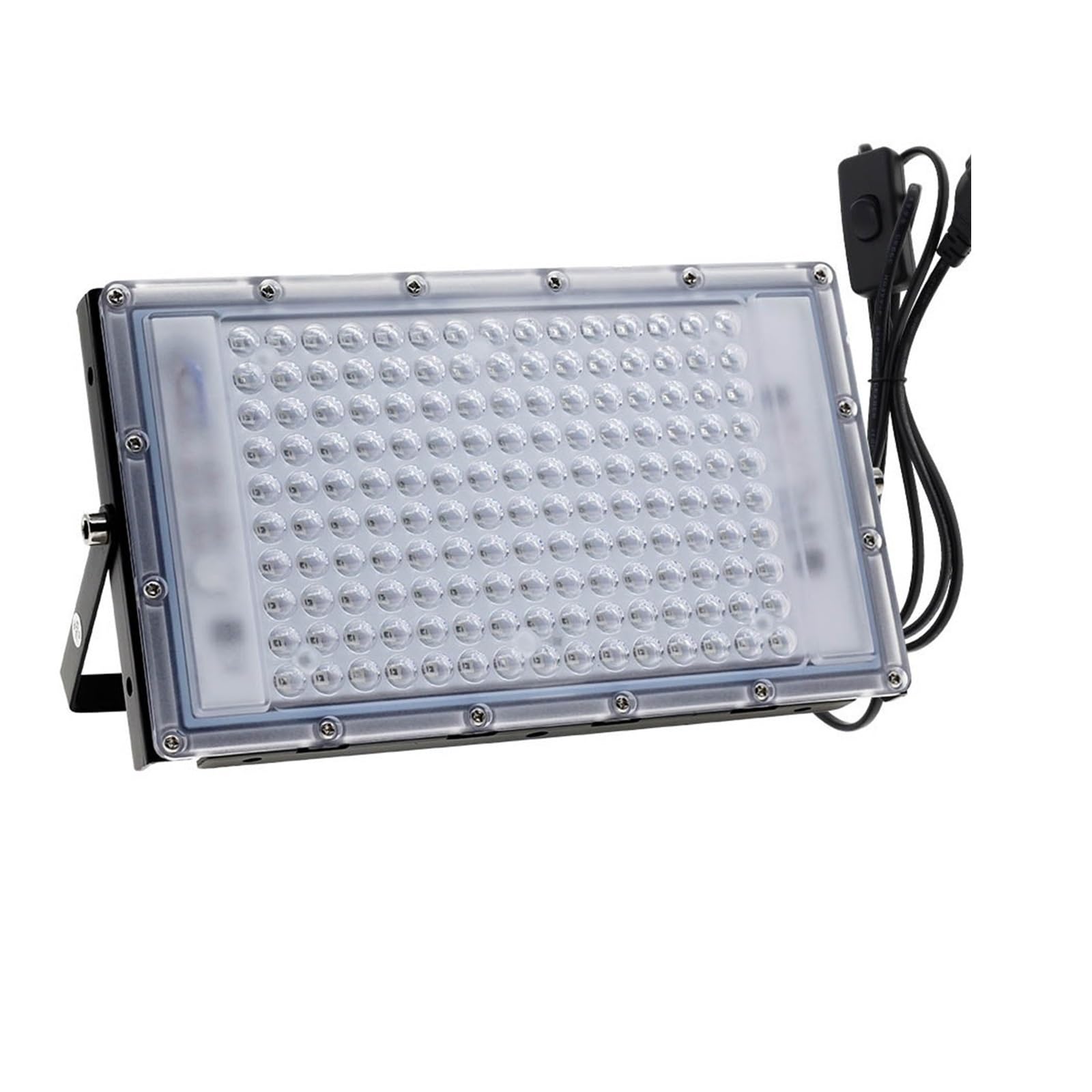 JOLIANE Outdoor UV Led Black Light 100W 200W 300W Waterproof Sta Dance Ultraviolet Blacklight Flood Light for Glow in The Party Decor(300W with Plug)