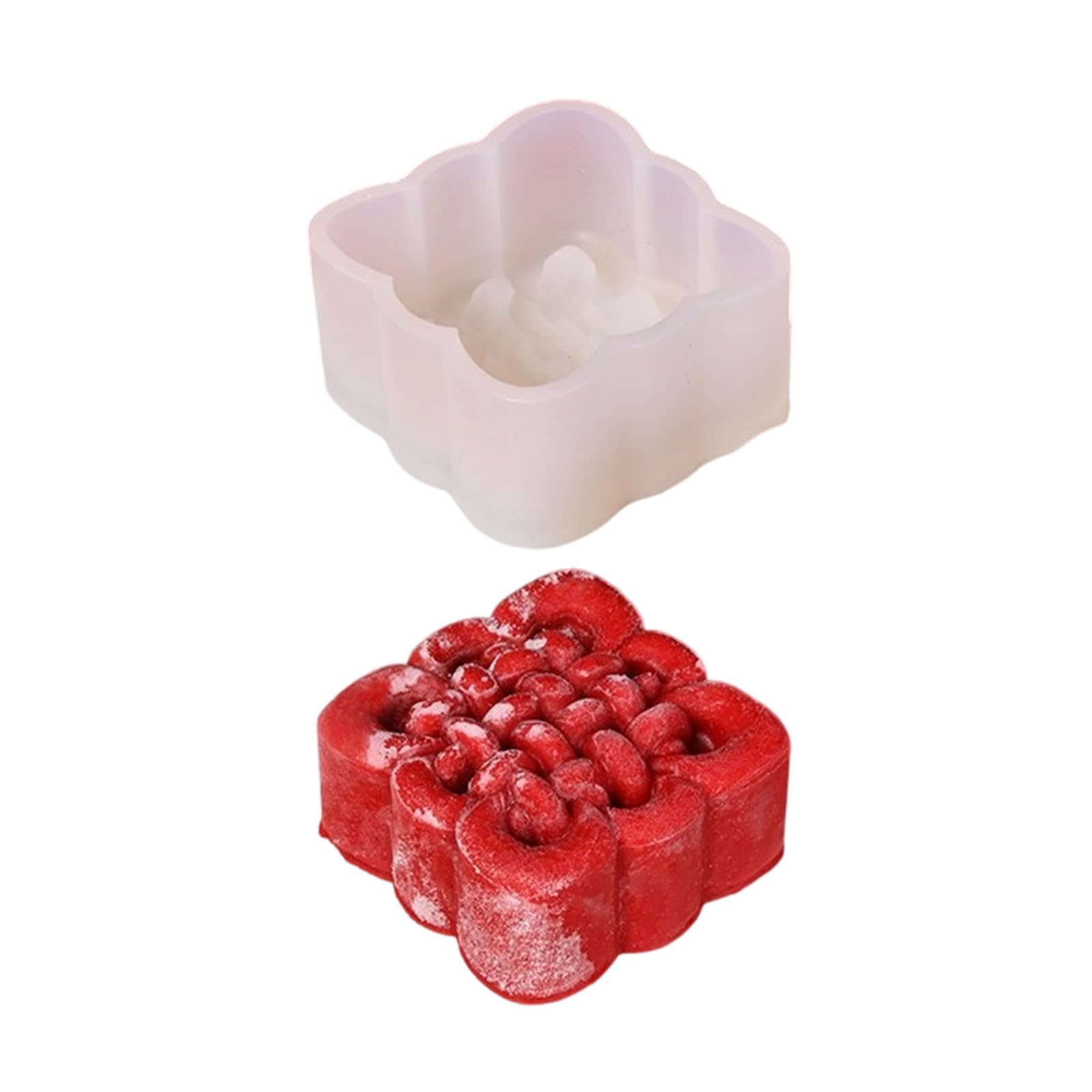 Kalttoy Temperatures Resistant Dessert Chinese Knot Shaped Mousses Mold for Parties Cake Mold for Baking Enthusiasts Festival Dessert