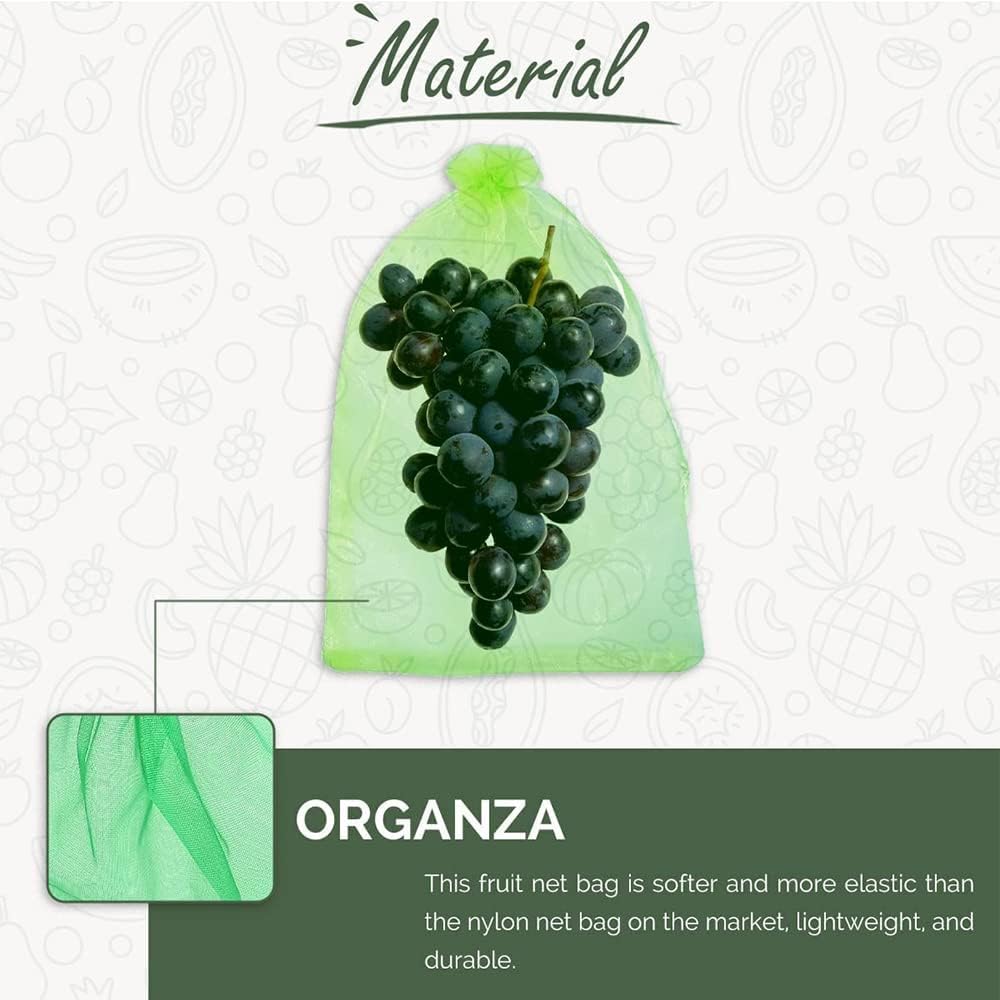 100 Piezas Bolsas De Protección De Frutas,Bolsas Protectoras De Uvas,Bolsas Protectoras para Fruta