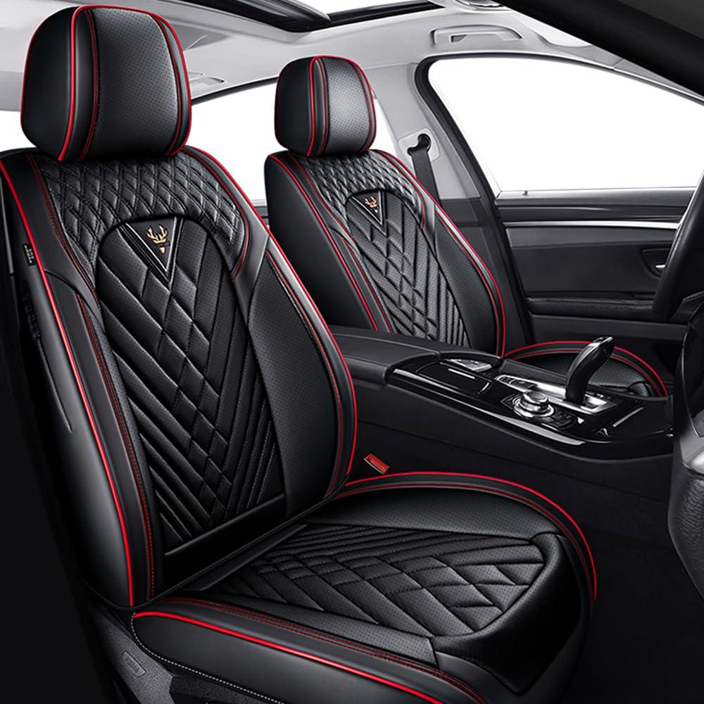 JXTH Fit for Toyota Highlander Seat Covers 2001-2026,Premium Leather, 360° Full Protection, Thick Padding & Memory Foam, Waterproof & Stain-Resistant