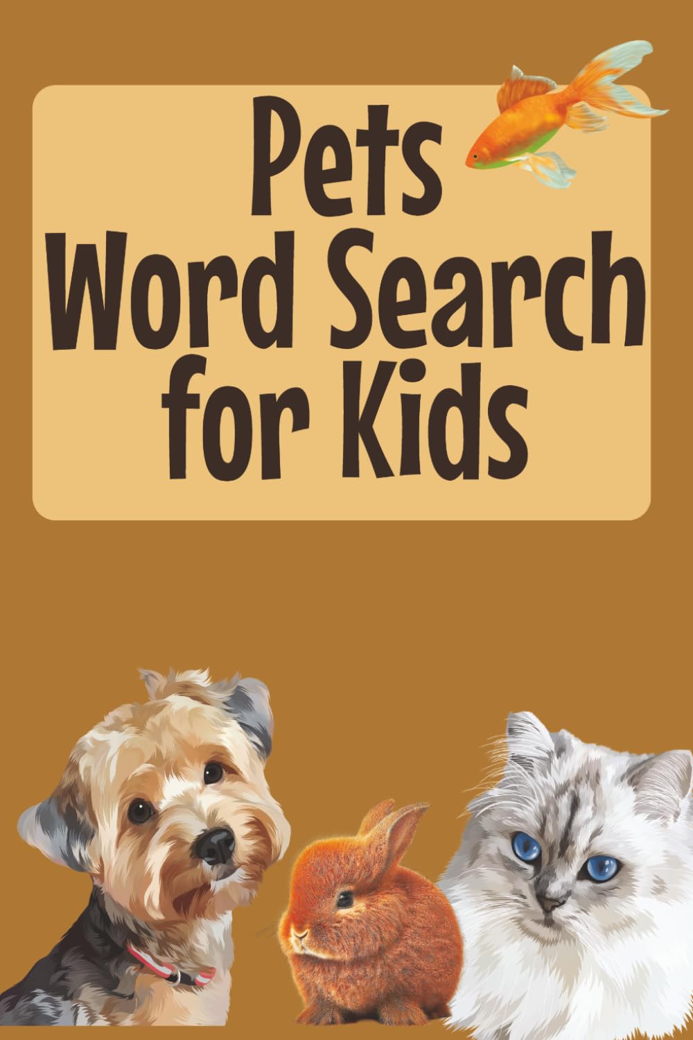 Pets Word Search Book for Kids