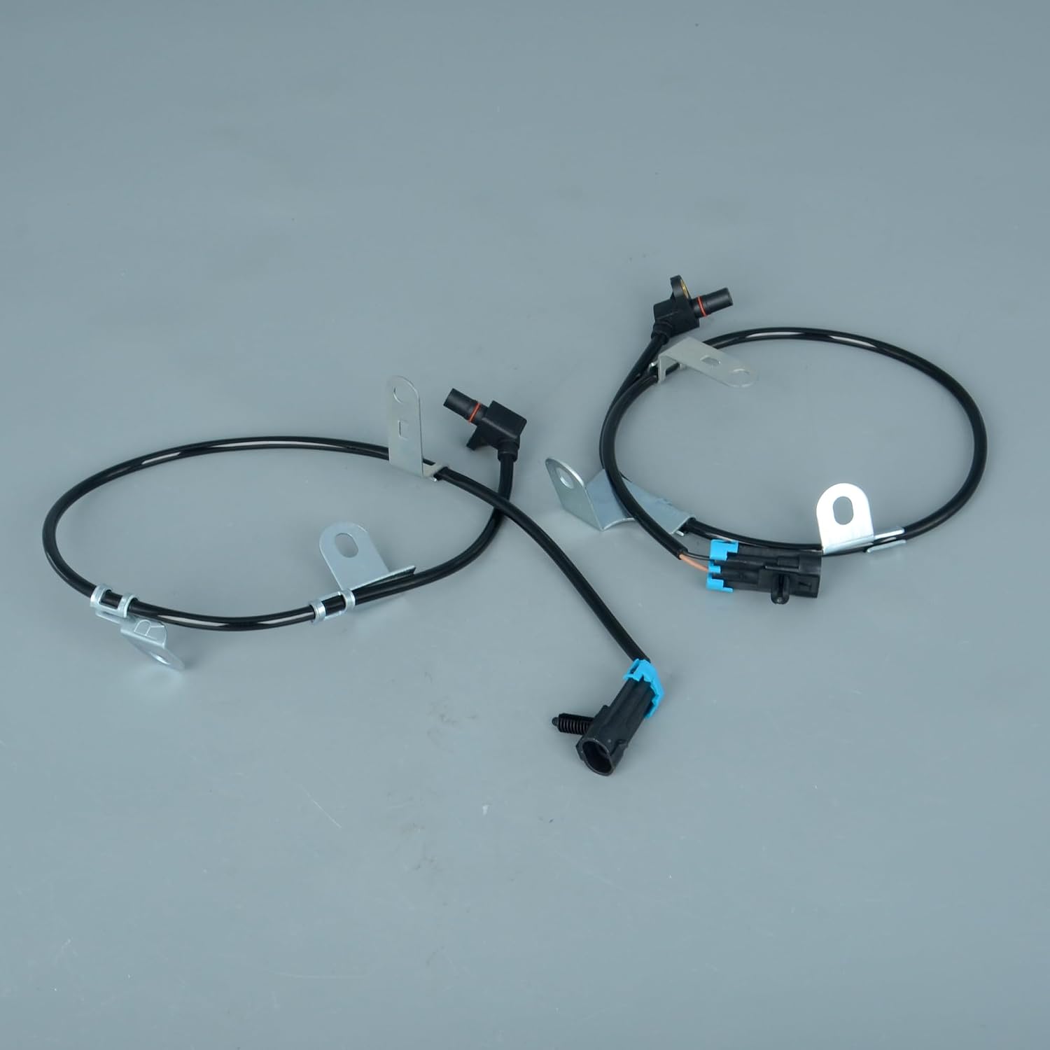 15037208 2Pcs Front ABS Wheel Speed Sensor Compatible with Cadillac Escalade Chevrolet Silverado/Suburban GMC Sierra/Yukon Hummer H2 Replace 15233108 15716191 ALS482