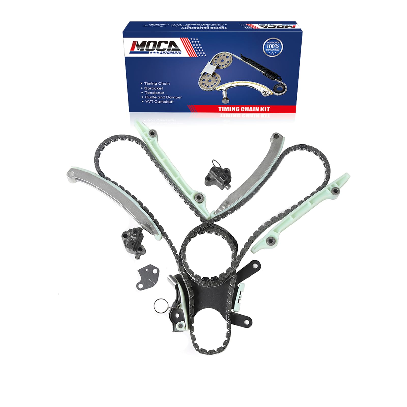 Mizumo Auto MA-4216911888 Timing Chain Kit (NGC) Kit Water Pump Oil Pump Compatible With/For 03-08 Dodge Jeep 4.7L SOHC - Foto 12