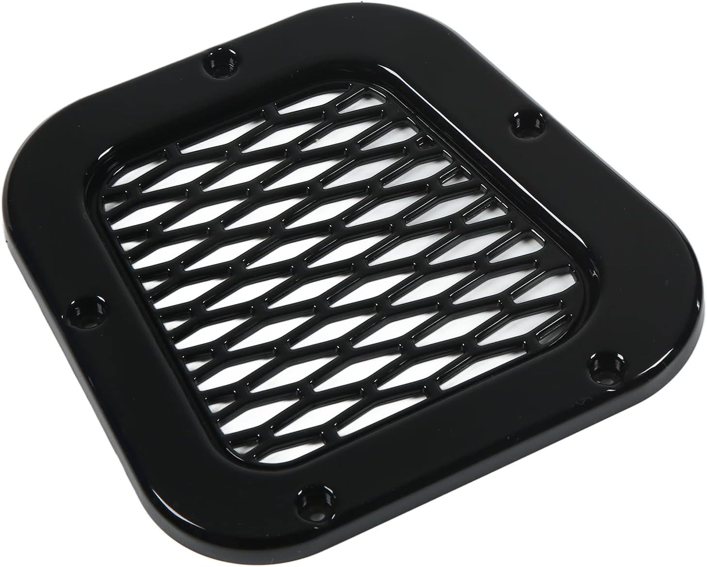 Vent Air Intake Qiilu Front Side Air Intake Vent Grille Cover Decoration Glossy Black Replacement for Defender 2004‑2019