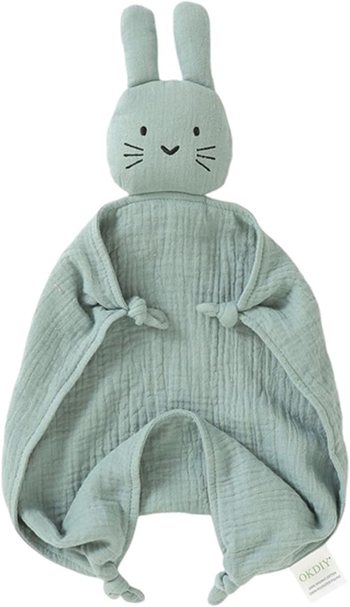 Grace & Graham Organic Muslin Cotton Bunny Lovey Blanket