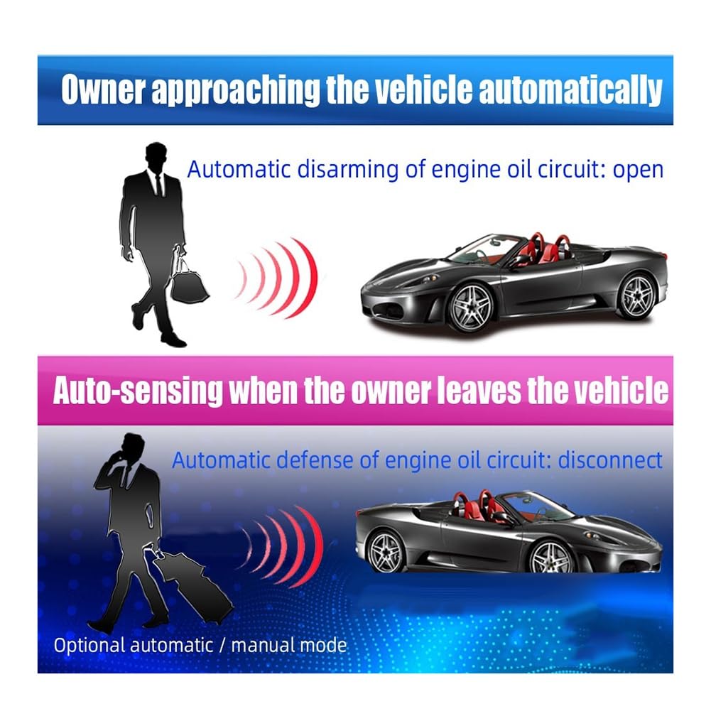 Antidémarrage sans 12 V, Verrouillage du Moteur de Voiture, Antivol de Sécurité Intelligent, Dispositif en Forme de Relais Remplaçable