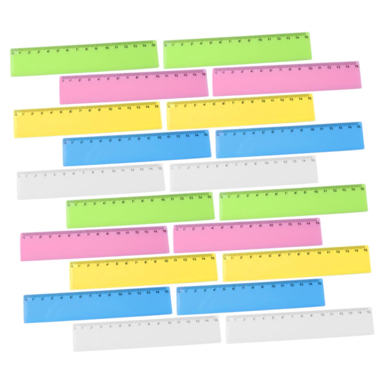 VILLCASE 5 Sätze Buntes Lineal Wiederverwendbare Lineale Messlineale Aus Kunststoff Neuartige Farbige Lineale Lineal Für Das Klassenzimmer Bunte Herrscher Lineale Malen Plastik 25 Stück * 5