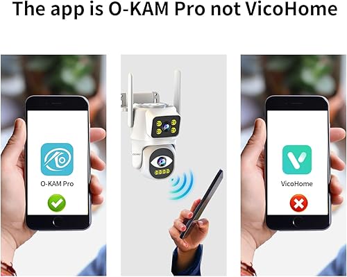 Miniatura 8 de Cámara de seguridad de doble lente para exteriores, cámara WiFi para seguridad del hogar, vigilancia en el hogar al aire libre, PTZ, audio de 2