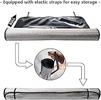 Vista 3 de Parasol para parabrisas delantero de automóvil para perro, Shih Tzu, hermosas flores, decoración para vehículo, reflector de rayos UV, protector