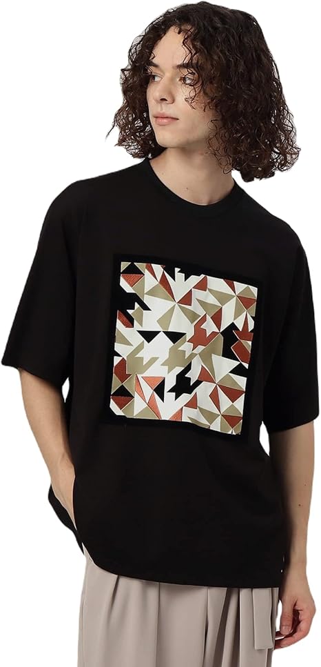 Amazon ティーケー タケオキクチ スカーフプリントtシャツ ブラック 019 03 L Tシャツ カットソー 通販