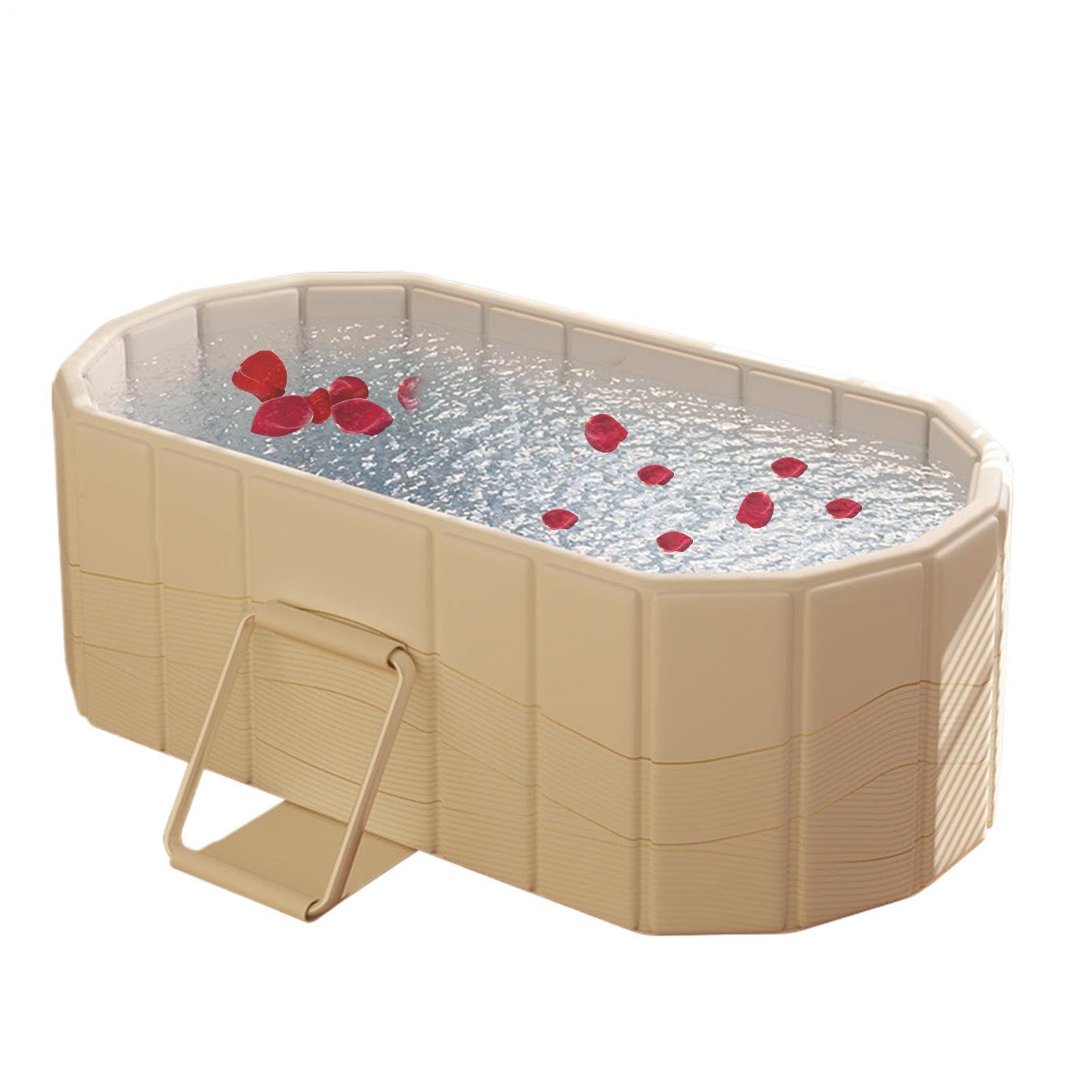 Vasca pieghevole, vasca pieghevole Vasca da bagno calda o ghiaccio isolata | Vasca da bagno in ammollo pieghevole, accessorio per il bagno di famiglia per doccia