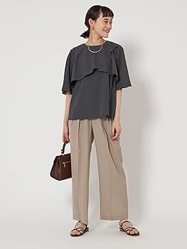 green label relaxing ブリーズクールケープ ブラウス グレー Amazon | [ユナイテッドアローズ グリーンレーベル リラクシング