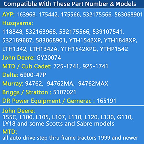 Lawn Mowers Tractor Ignition Switch 4 Position For AYP, Husqvarna,MTD,Cub Cadet,Delta,Stratton,Gernerac, 532175566,175566,163968,165191,5107021,725-1741,925-1741,532163968,175442,193350,GY20074