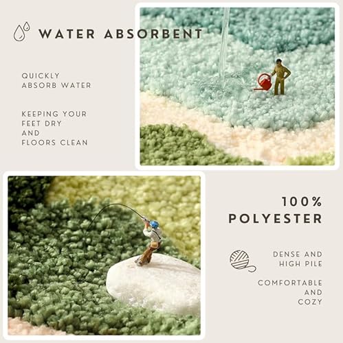 Palmtreehome POLYESTER Cute Animal Rug, Adorable Mat, Cartoon Floor Mats, Non Slip Extra Absorbent Soft Bath Rug, Machine Washable thumb #3