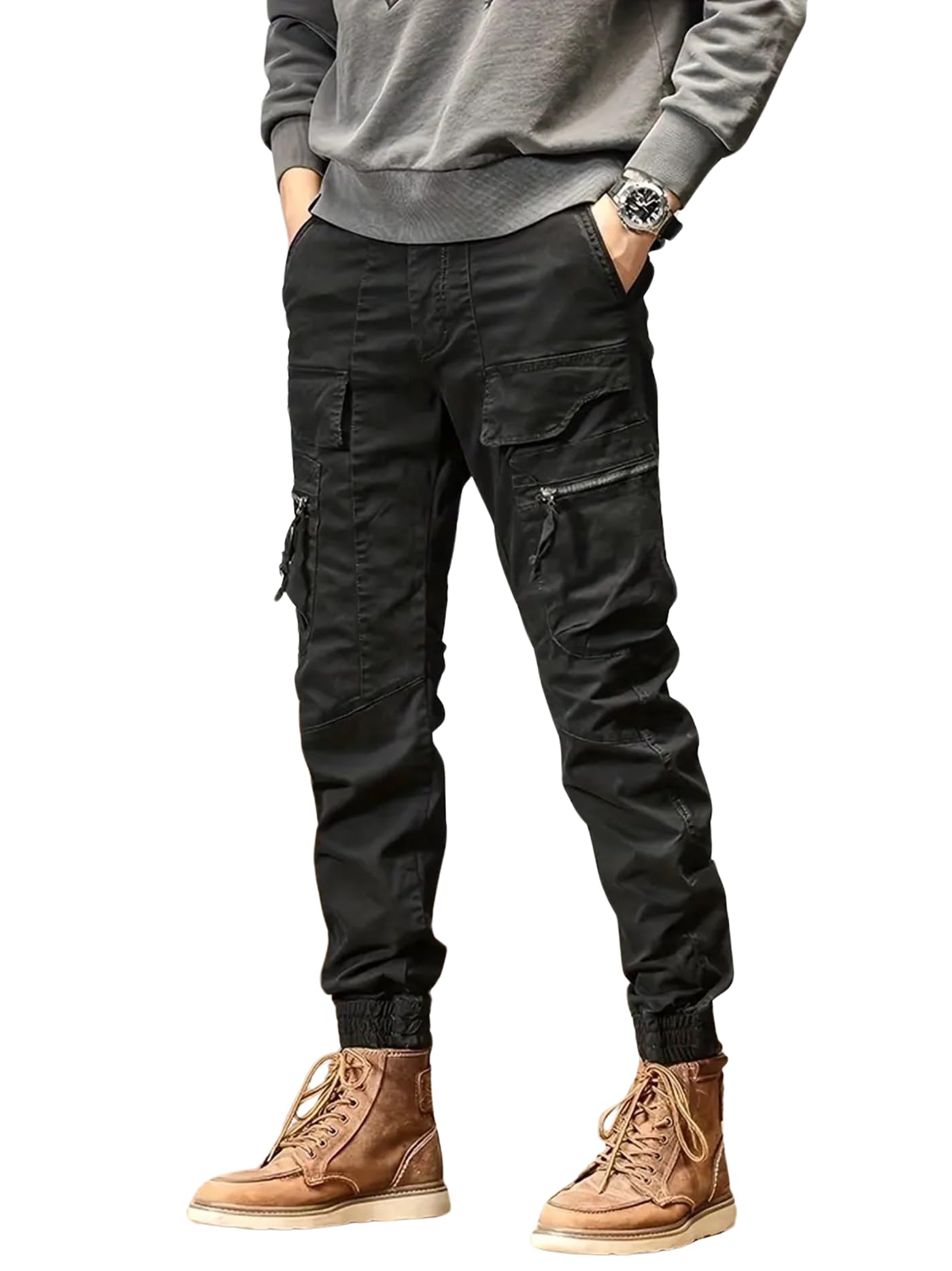Men Mid Rise Cargo || Cargo Pants || Cargo Pants Cotton || Cargos (Cargo-66-69)-image-21