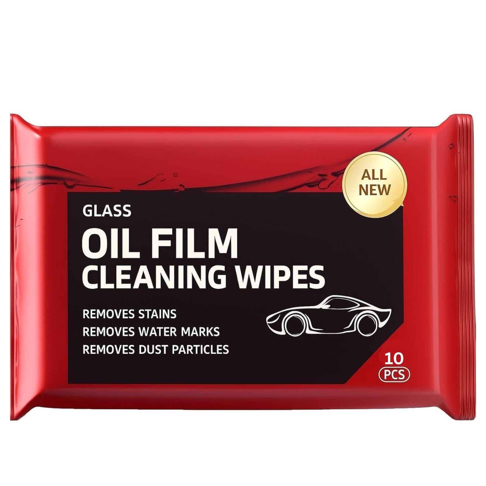 Car Glass Oil Film Cleaner Wipes | Windshield & Window Cleaning Tissue | Removes Oil Film, Water Spots & Rain Marks | Anti-Fog, Streak-Free Shine | Exterior Glass Cleaner (Pack of 1)