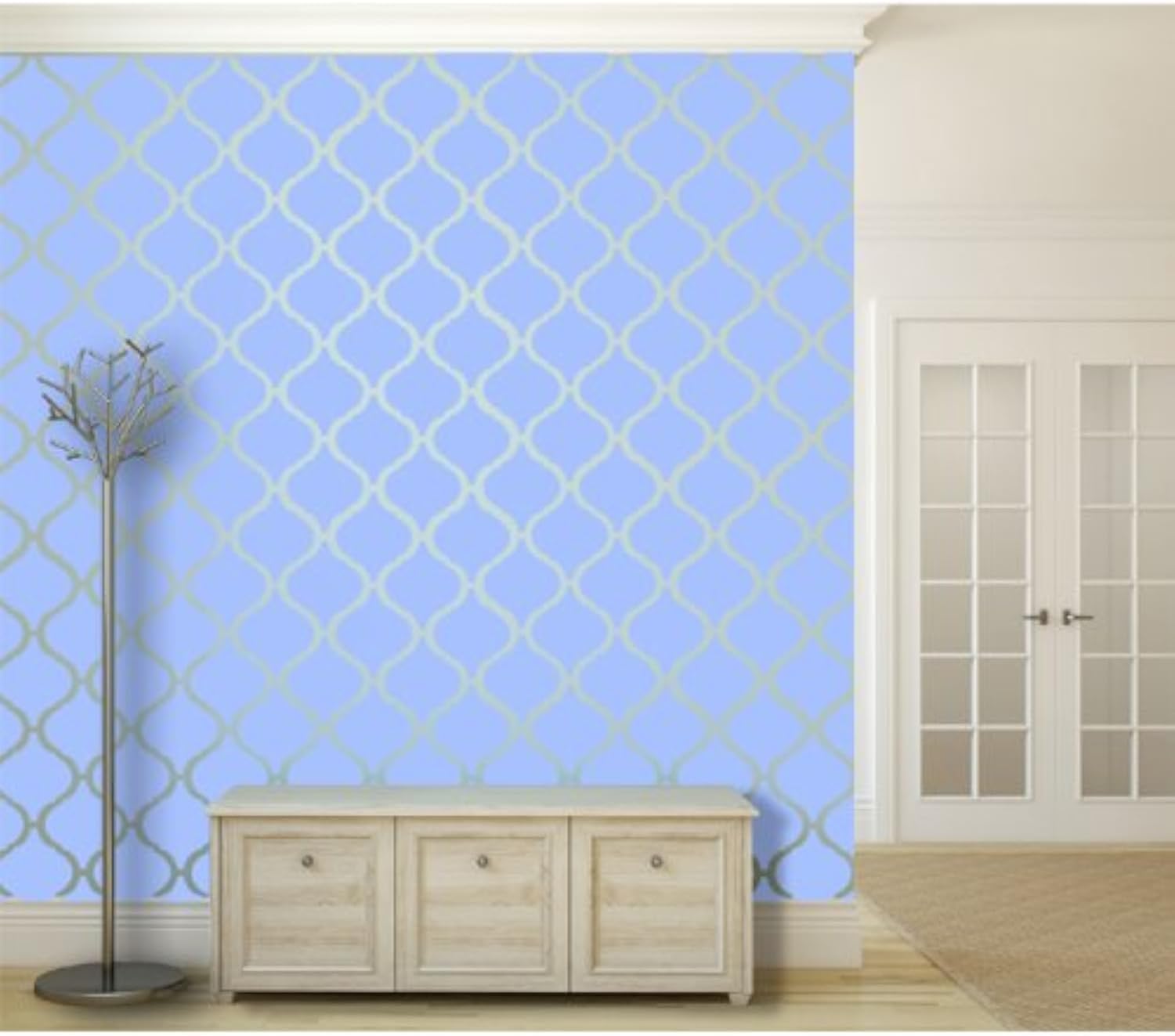 Moroccan Pattern Casablanca Wall Stencil - Medium size - Reusable Template for Rooms DIY decor Walls and furniture