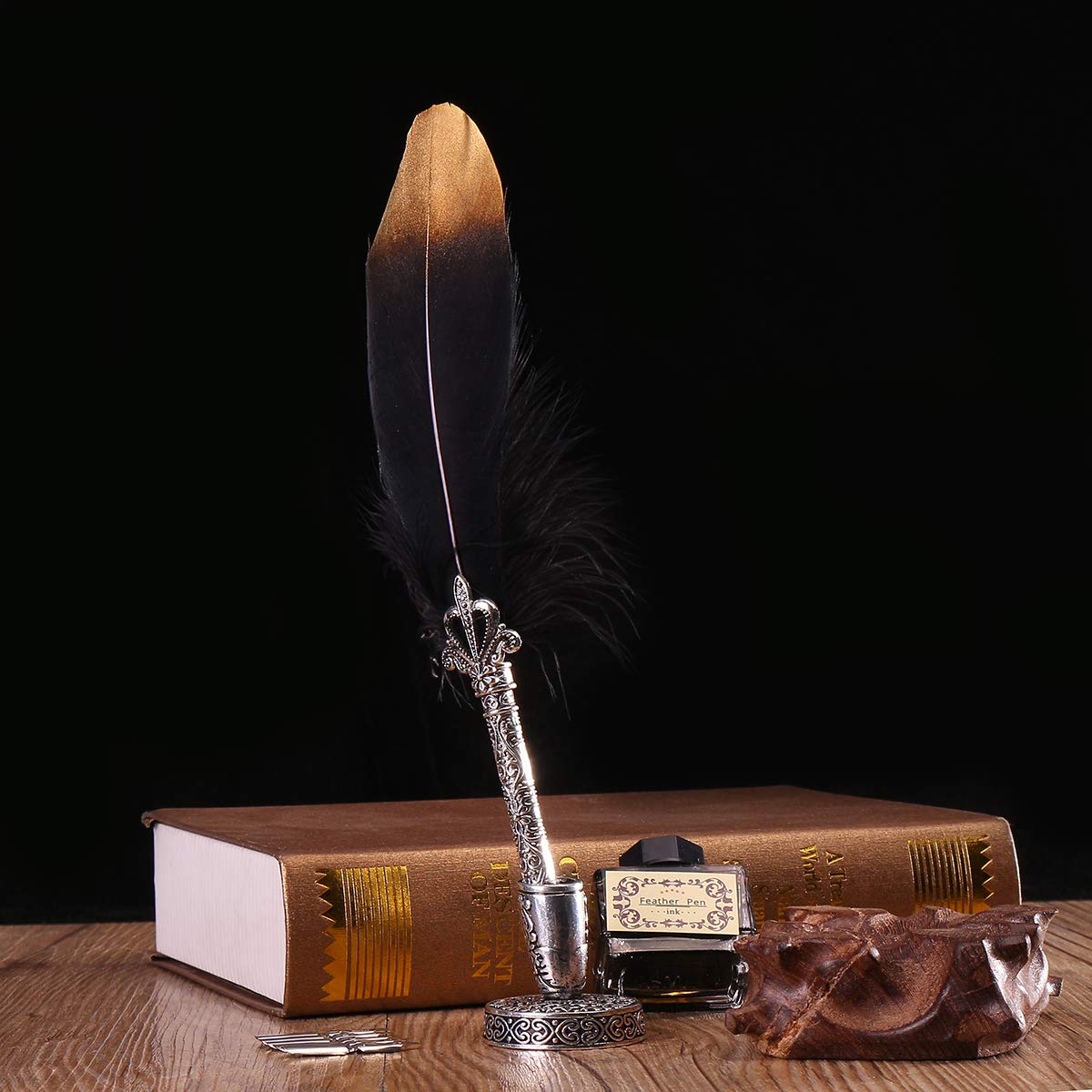 VIDOO Retro Feder Quill Dip Füllfederhalter Tinte Set Schreibfunktion Für Signatur Signning Pen