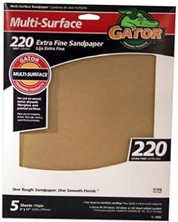 Ali Industries 4443 Grit 9-Inch x 11-Inch Sandpaper - 5 Sheets