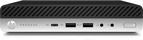 HP ProDesk 600 G4-Mini Core i5-8500T 2.1GHz, 16 GB de RAM, unidad de estado sólido de 500 GB, Windows 10 Pro de 64 bits, CAM, compatible con Win 11