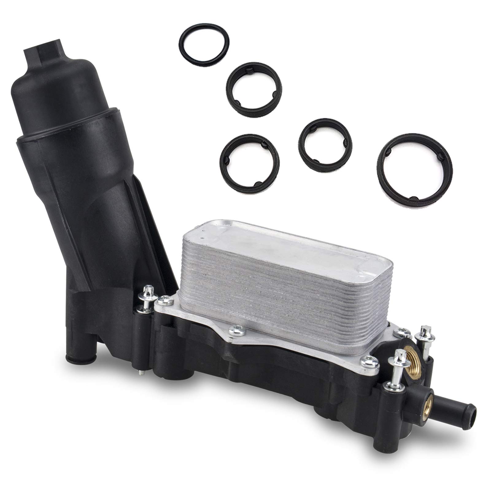 Oil Cooler Oil Filter Housing with Intake Manifold Gaskets Replaces