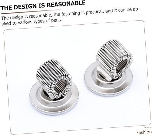 Miniatura 4 de Rotating Desk Organizer 6pcs Accessories Magnetic Pencil Holder for Refrigerator Fridge Accessories Manganese Pen Holder Compact Pen Springs Ring