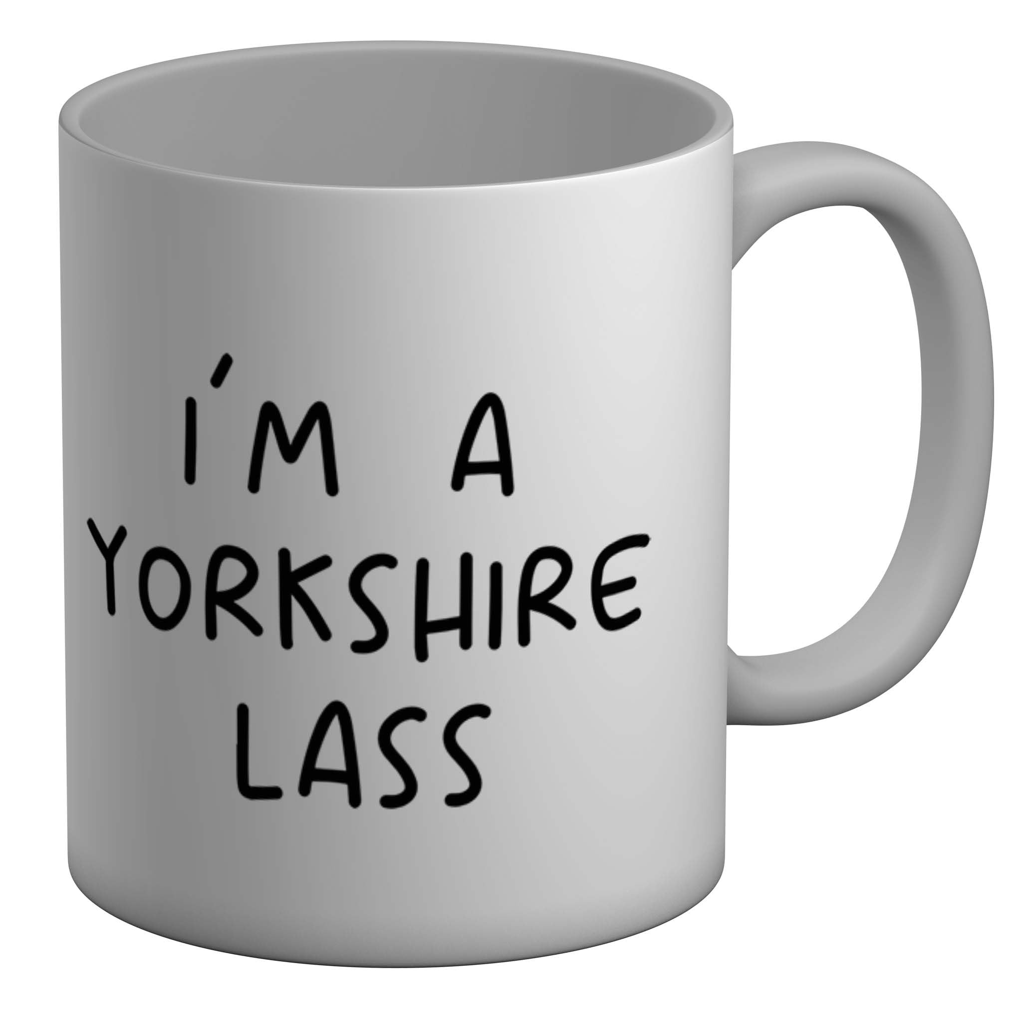 Shopagift Yorkshire Day Mug I'm a Yorkshire Lass White 11oz Large Gift Ceramic Cup