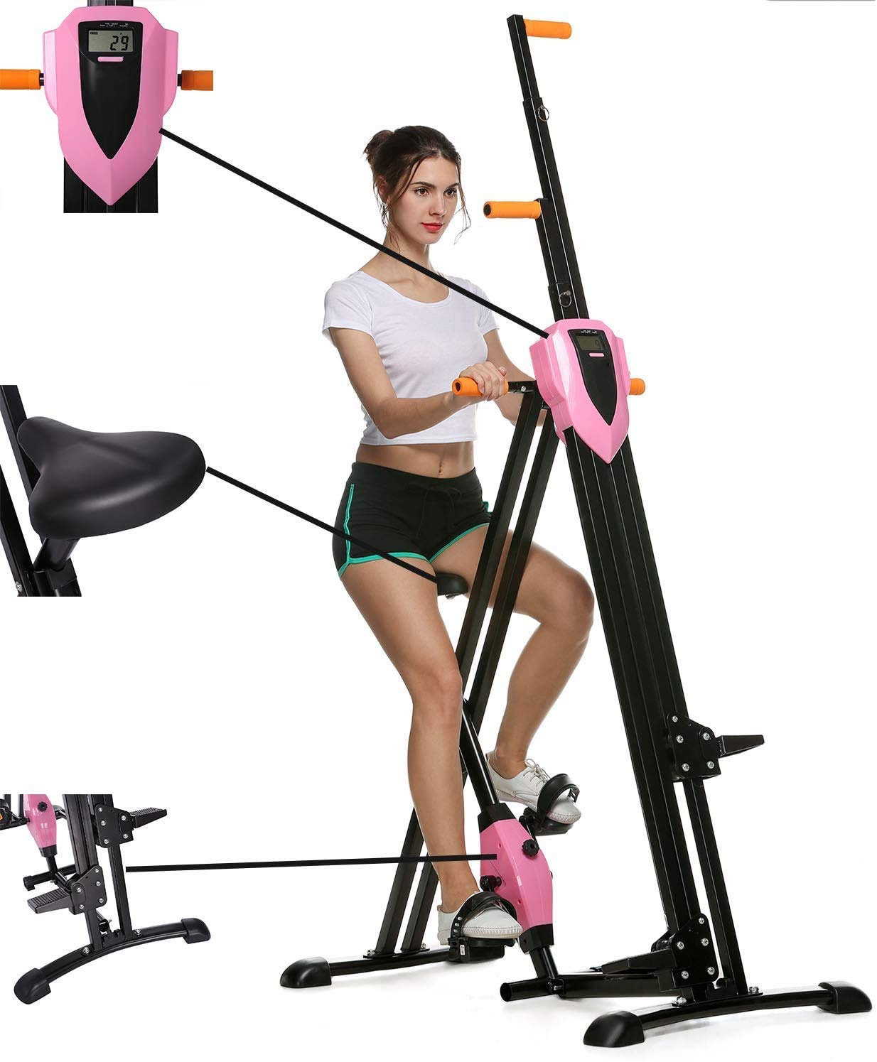 Buy Mauccau Folding Exercise Step Machine & Indoor Vertical Climber