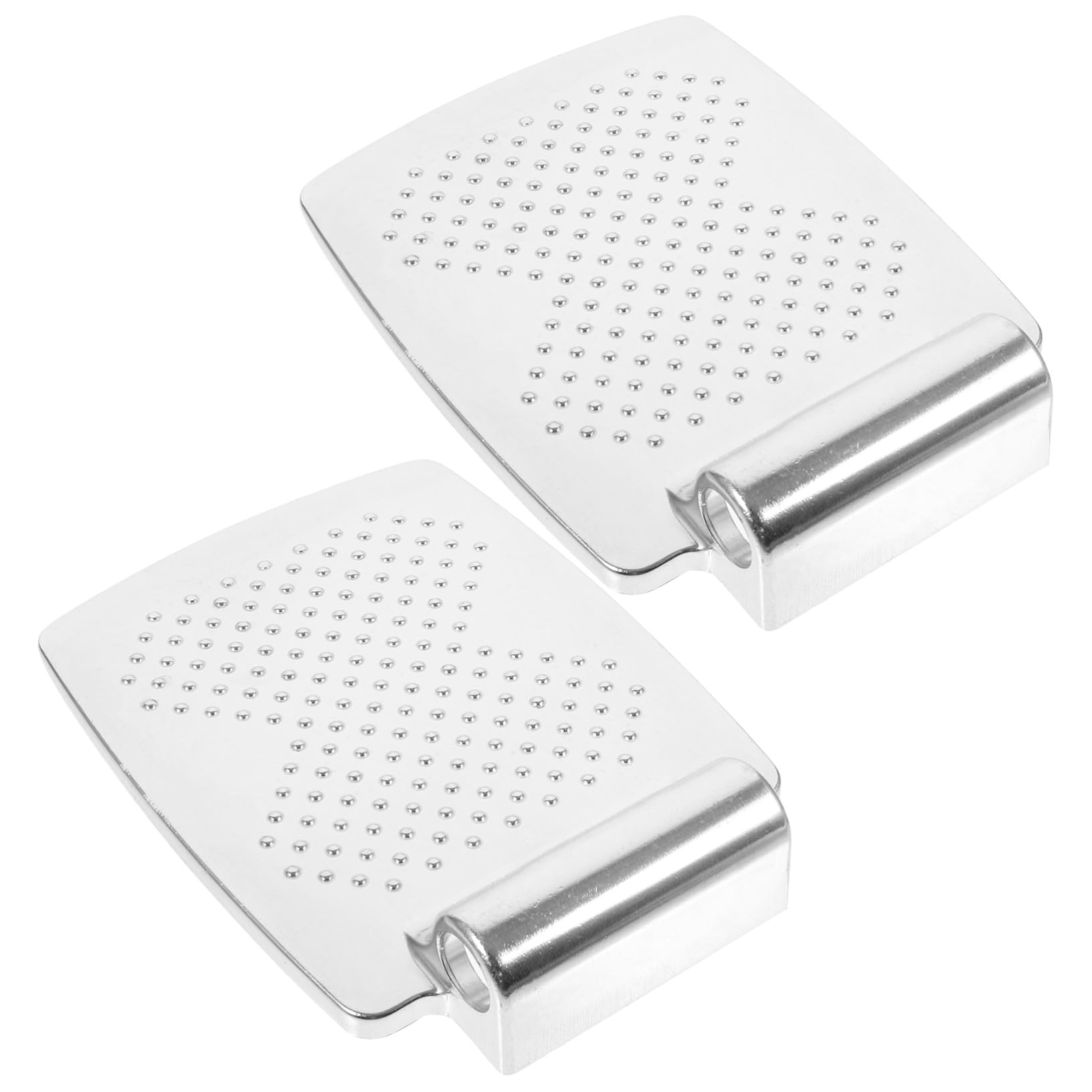 YARNOW Poggiapiedi Per Sedia a Rotelle in Alluminio 2 Pezzi Protezione Antiscivolo e Supporto Stabile, Ricambio Resistente Per Anziani e Assistenza Domiciliare
