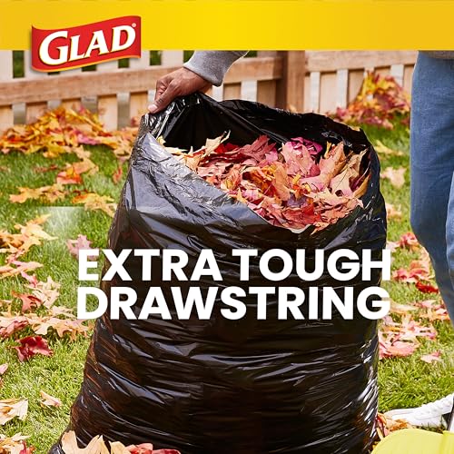 Image of Glad Large 30 Gallon Trash Bags, Unscented Heavy Duty Garbage Bags, Forceflex with Drawstring, 30 Count (Packaging May Vary)