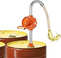 Poafamx 55 Gallon Manual Drum Pump: 304 Stainless Steel, 13 GPM High Flow for DEF, Gasoline, Diesel, Water & Chemicals
