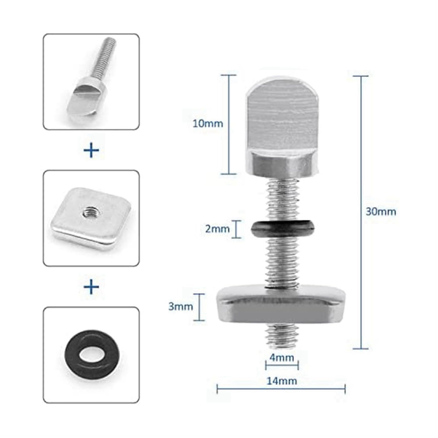 SUP FinnScrew, Fin Screw, SUP Accesorios para Box Surfboard, Surfboard, Paddle Board, Longboard Surf Outdoor Pack de 60