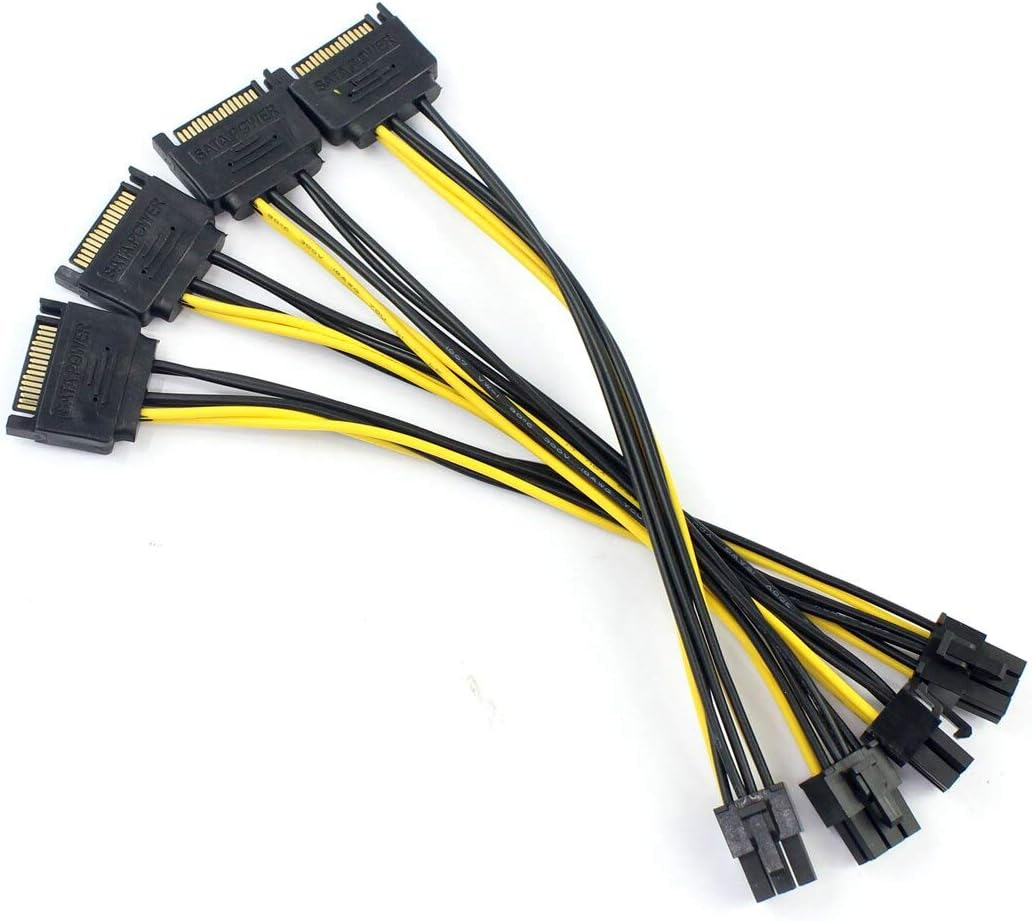 PCIe 1X to 4X Riser Card, PCI Express 16X Slots, USB 3.0 Cable, Compatible with Desktop, Windows, Linux