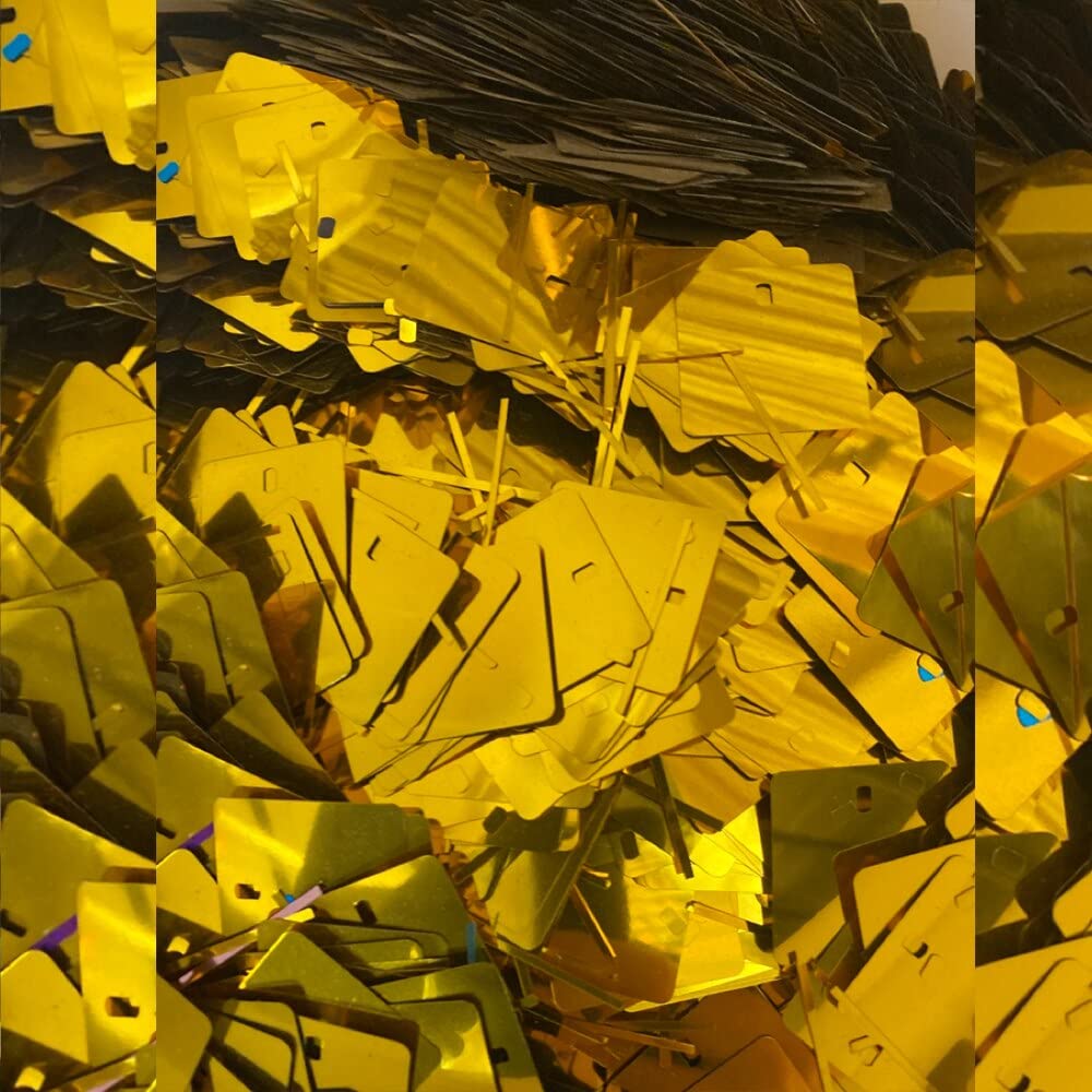 YUGH Lot de 5 000 décorations murales à paillettes rondes et carrées pour décoration de fête avec de nombreuses couleurs pour mariage, anniversaire