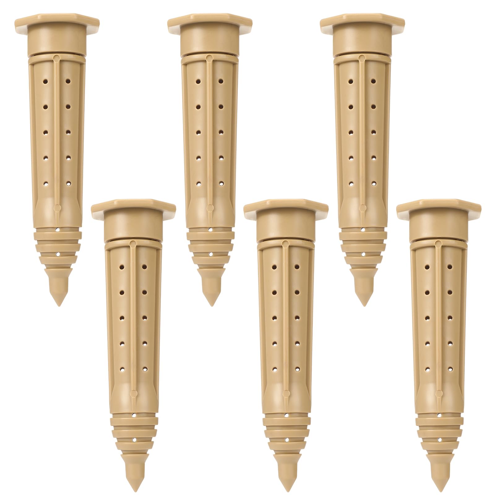 Briwooody 6 Pack 8 Inch Deep Watering Stakes, ABS Root Irrigation Spike
