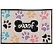 Loving Pets Bella Fashion Mat for Dogs, Woof with Multi Paws