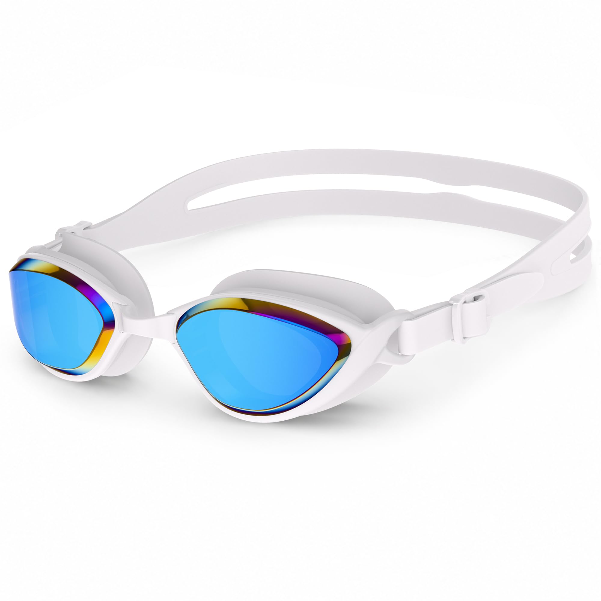 Neusaro Swimming Goggles Adult Men swim goggles Women ladies Anti-Leak Anti-Fog,White — image 1