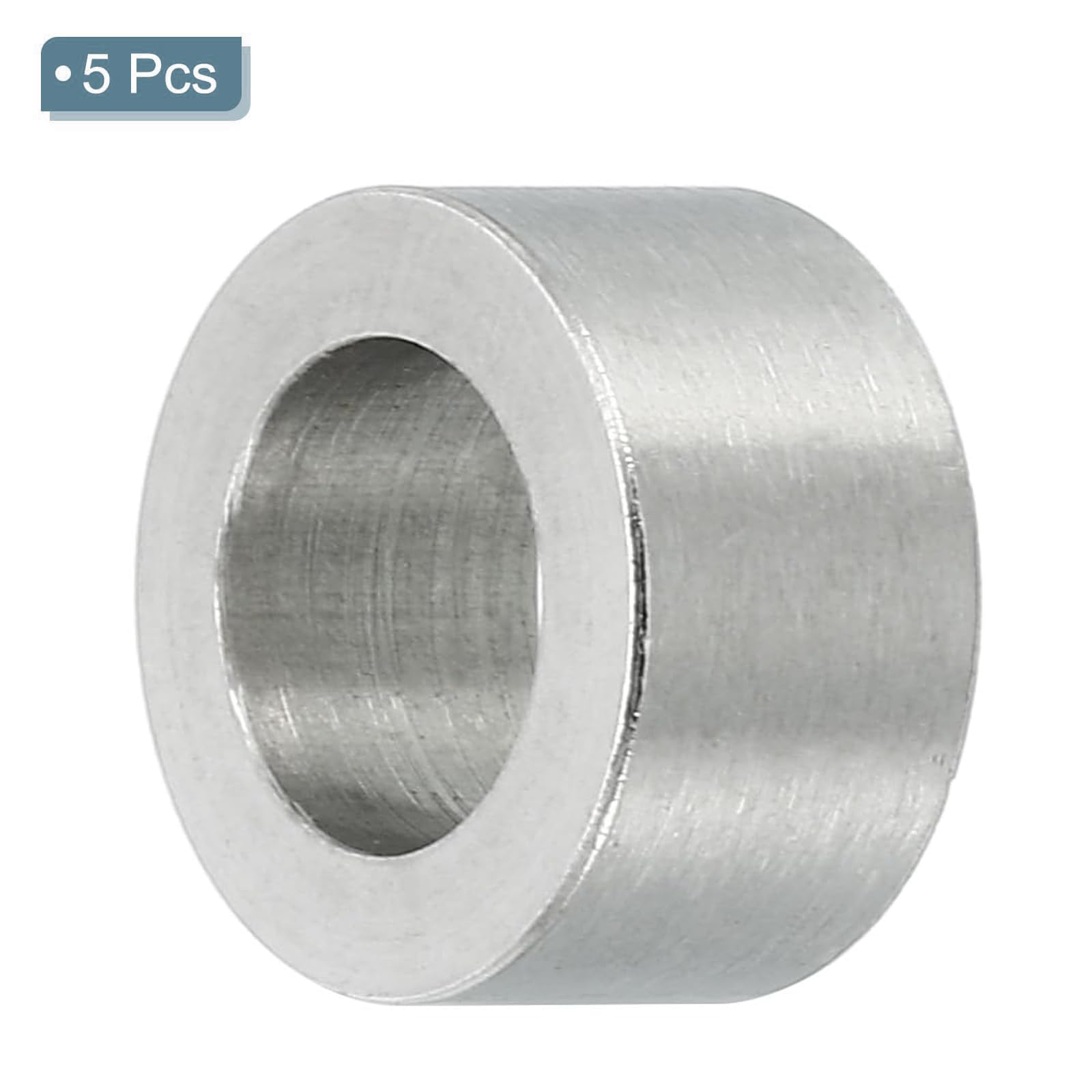TOP-VIGOR 5Pcs M10 Aluminum Spacer, 10.2mm ID x 16mm OD x 8mm Length Metal Spacer - Image 3