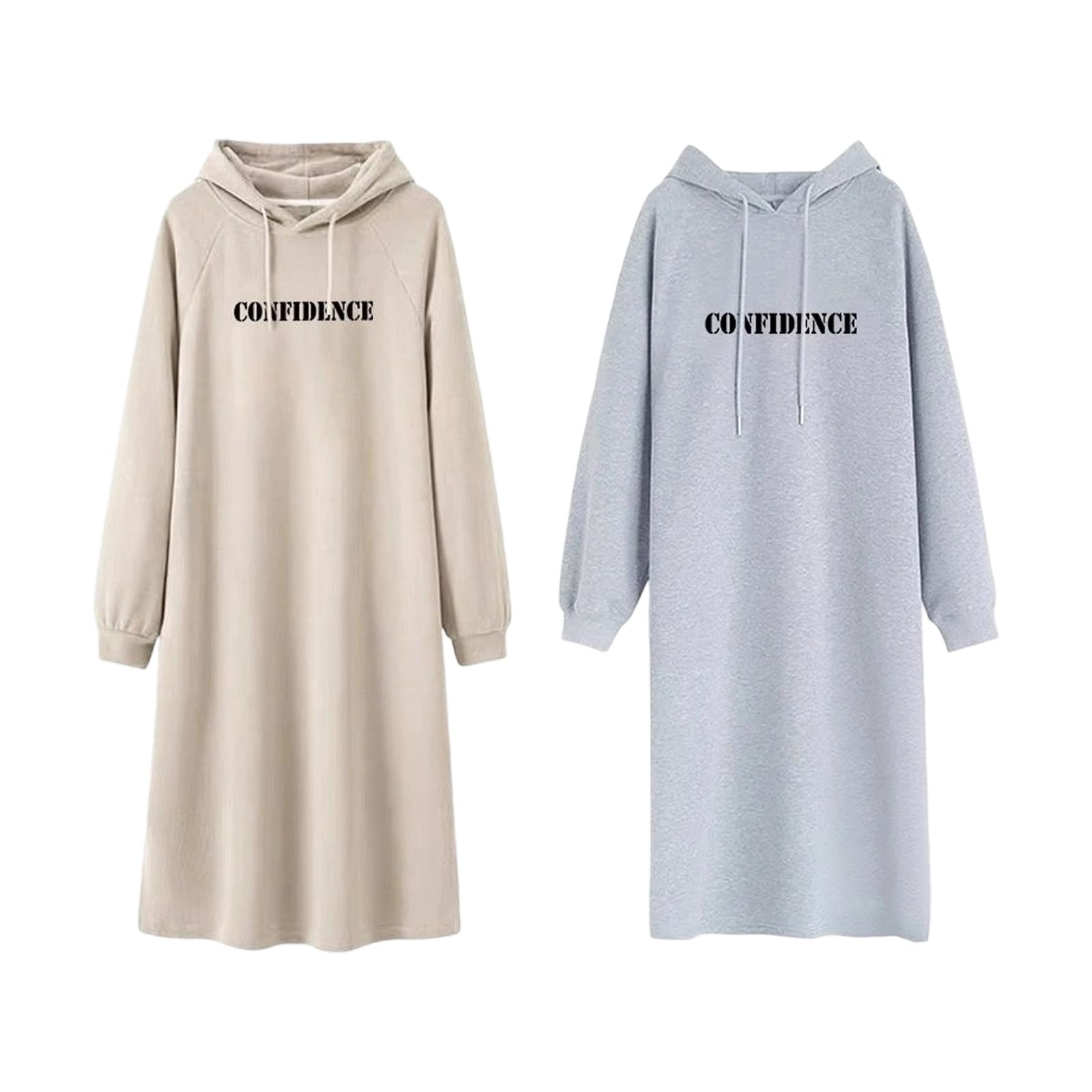 Comfort Focused - Suéter de maternidad con capucha para embarazo, algodón, con forro polar, suave, para invierno, otoño, todo el día, vestido de maternidad al aire libre