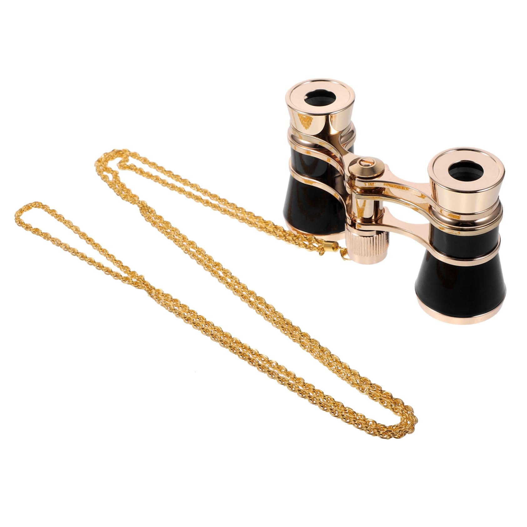 Binocolo Mini Nero in Ferro con Catena, Set da 1 Pezzo