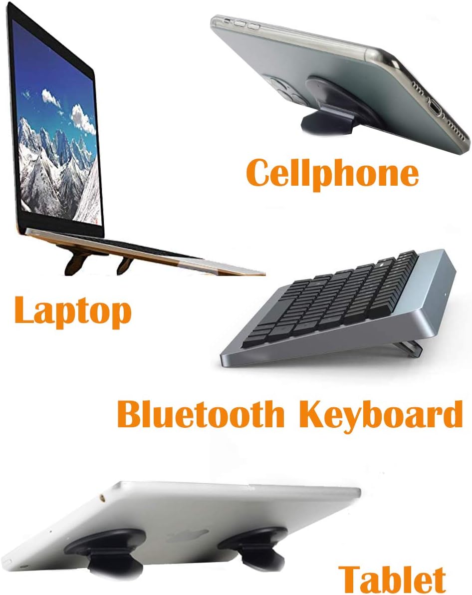 Mini Laptop Stand, Keyboard Riser Stand, Invisible Ergonomic Laptop Holder Stand Riser, Foldable Tablet Pad Phone Stand Lap Cooler for MacBook, Air, Pro, Lenovo, HP More (2PCS)