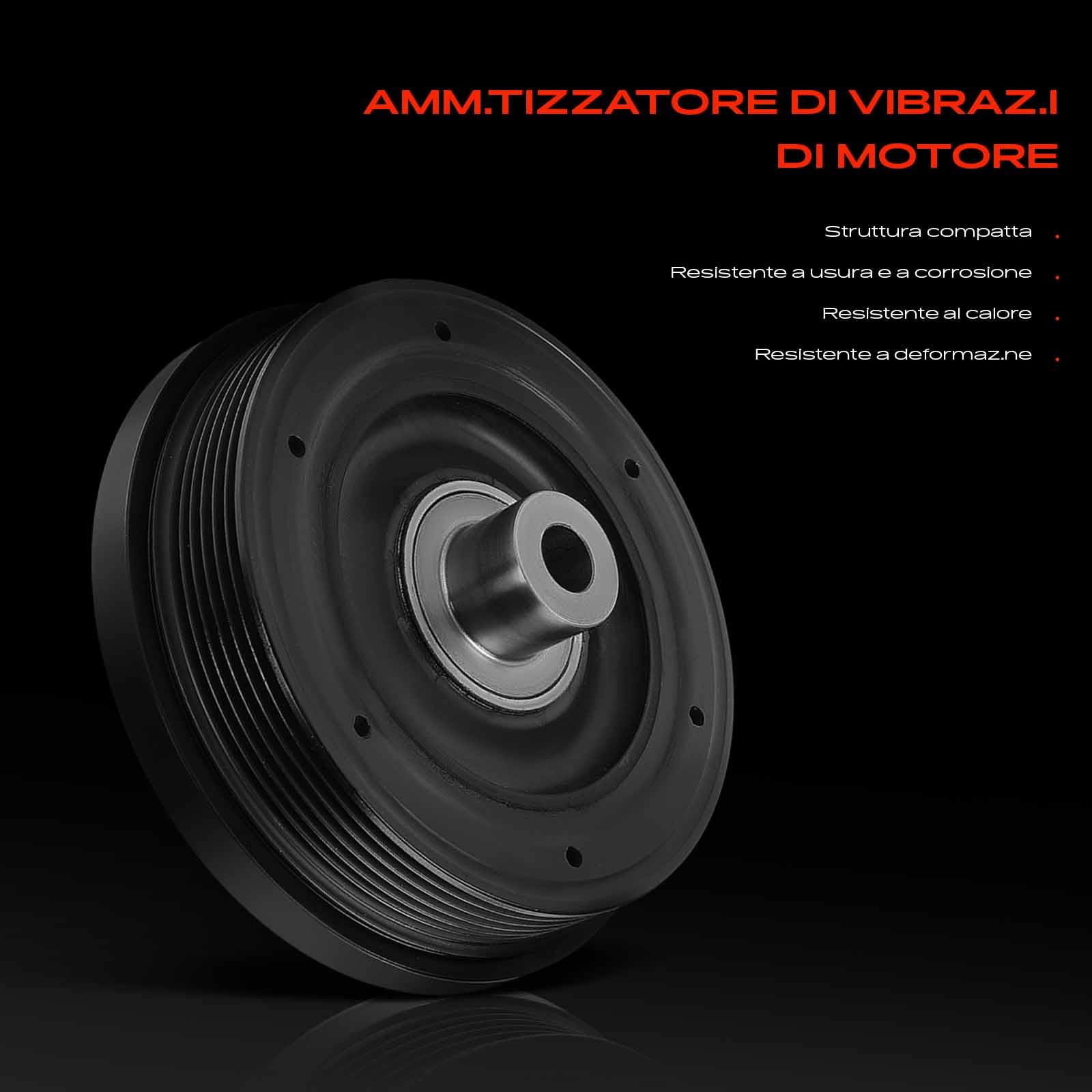 Frankberg Puleggia albero motore 1151392 1143413 | Compatibile con: Galaxy WA6, Mondeo IV BA7, S-Max WA6, Mondeo IV Berlina BA7, Transit Connect P65 P70 P80