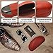 MyEyeglassCase Hard Sunglasses Case - Women's Large Glasses case in smooth Brown - Men's Eyeglass Case Hard shell fit Medium to Large Frames comes with microfiber Pouch & Cleaning Cloth (AS113 Brown)