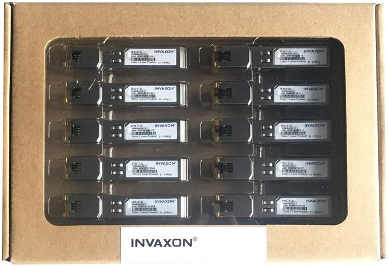 10Pack 10/100/1000BASE-T Copper SFP for GLC-T GLC-TE SFP-GE-T RJ45 Copper SFP Transceiver Module up to 150m