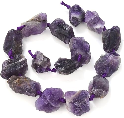 Miniatura 19 de Adabele Natural Raw Yellow Citrine Crystal Quartz Healing Gemstone Loose Beads Drilled Large Nugget Rough Chakra Gems Stone Spacer 15 Inch GA-C4