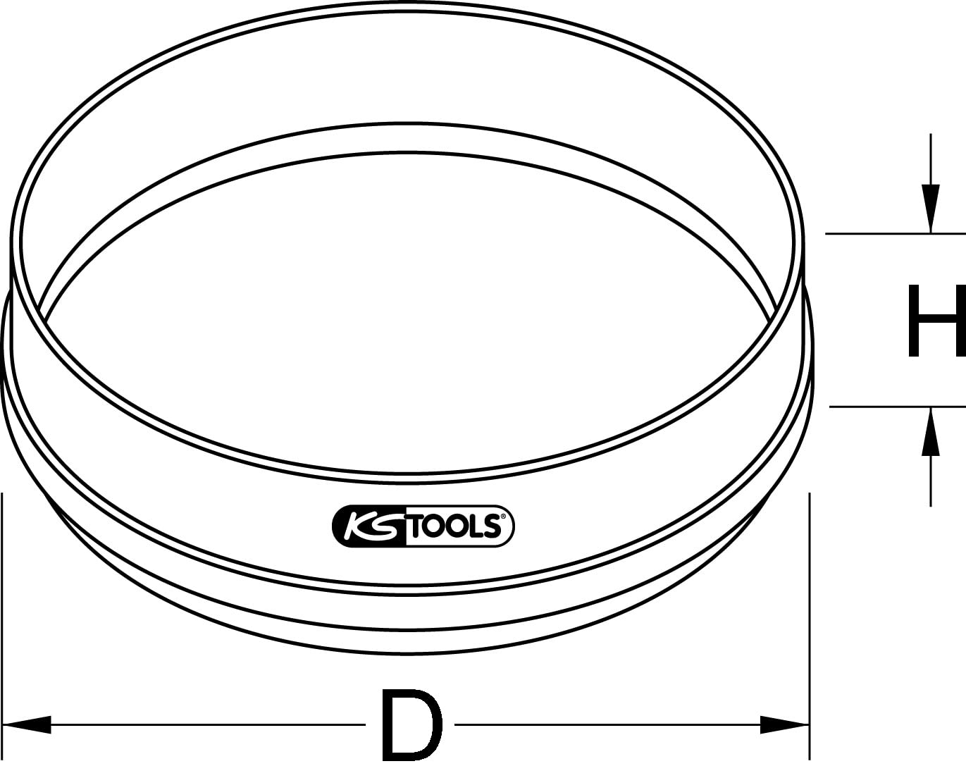 KS Tools 144.0564 Criba Ø 420mm, madera, Abertura de tamiz 1,9mm
