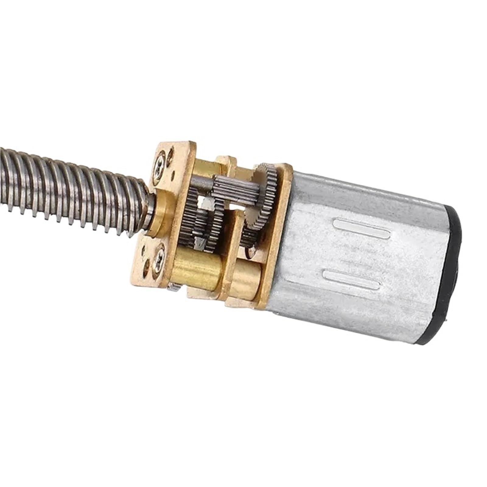 GA12-N20 elektryczny silnik przekładniowy DC 3 V/6 V/12 V mikro silnik przekładniowy z reduktorem T5 x 160 mm wałek śrubowy silnik redukcyjny gwintu o niskiej prędkości (50_12V)