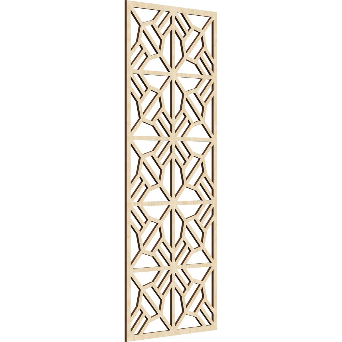 Auburn Decorative Pierced Fretwork Wood Wall Panels, 17 3/8"W x 44 3/8"H x 1/4"T, Birch