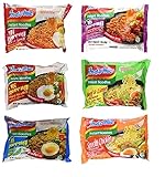 Indomie Variety Pack - 6 Flavors in 1 Case (30 Bags)